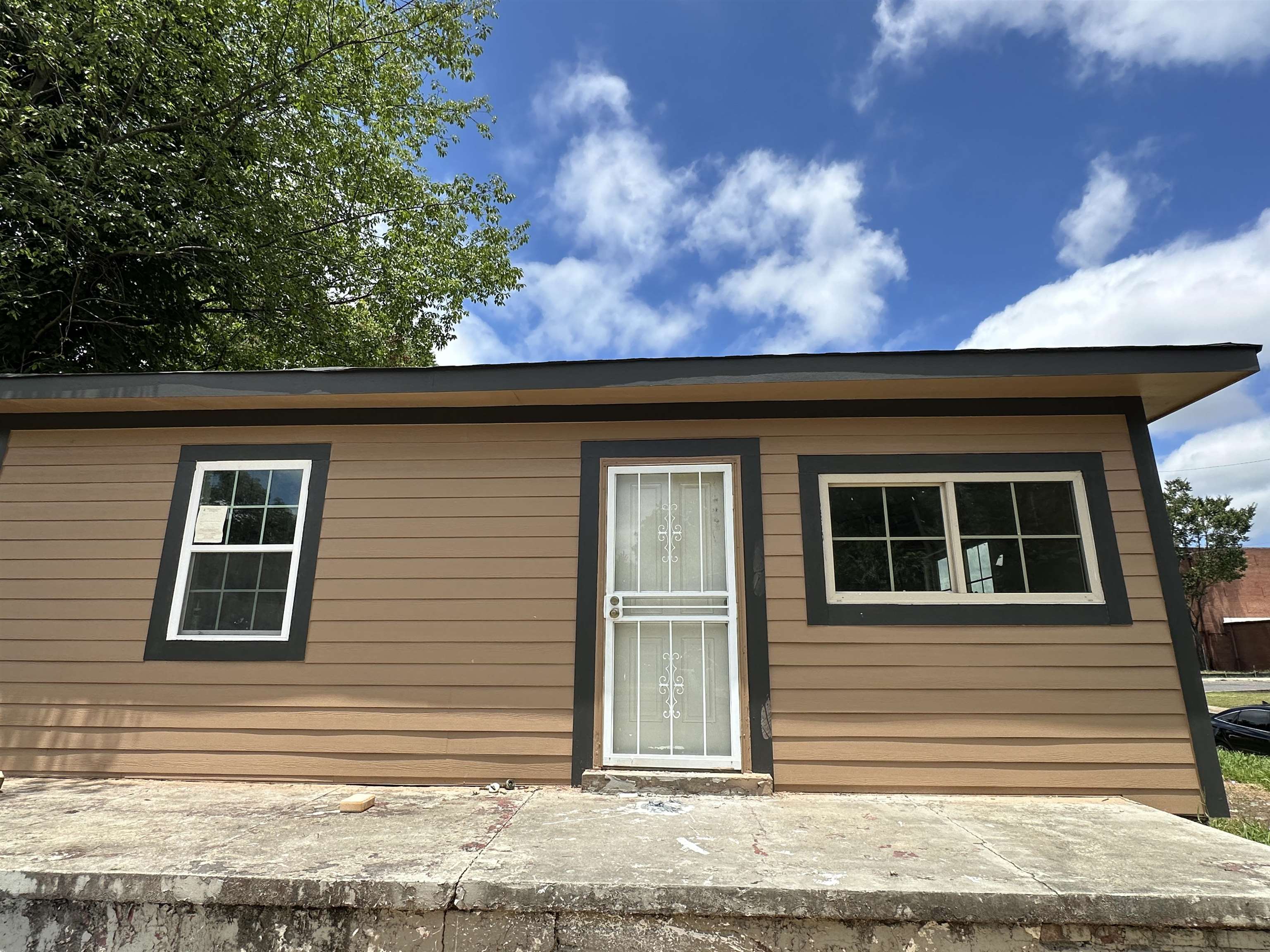 a view of a house with a window