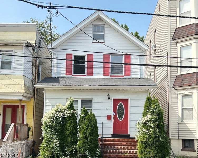 a front view of a building