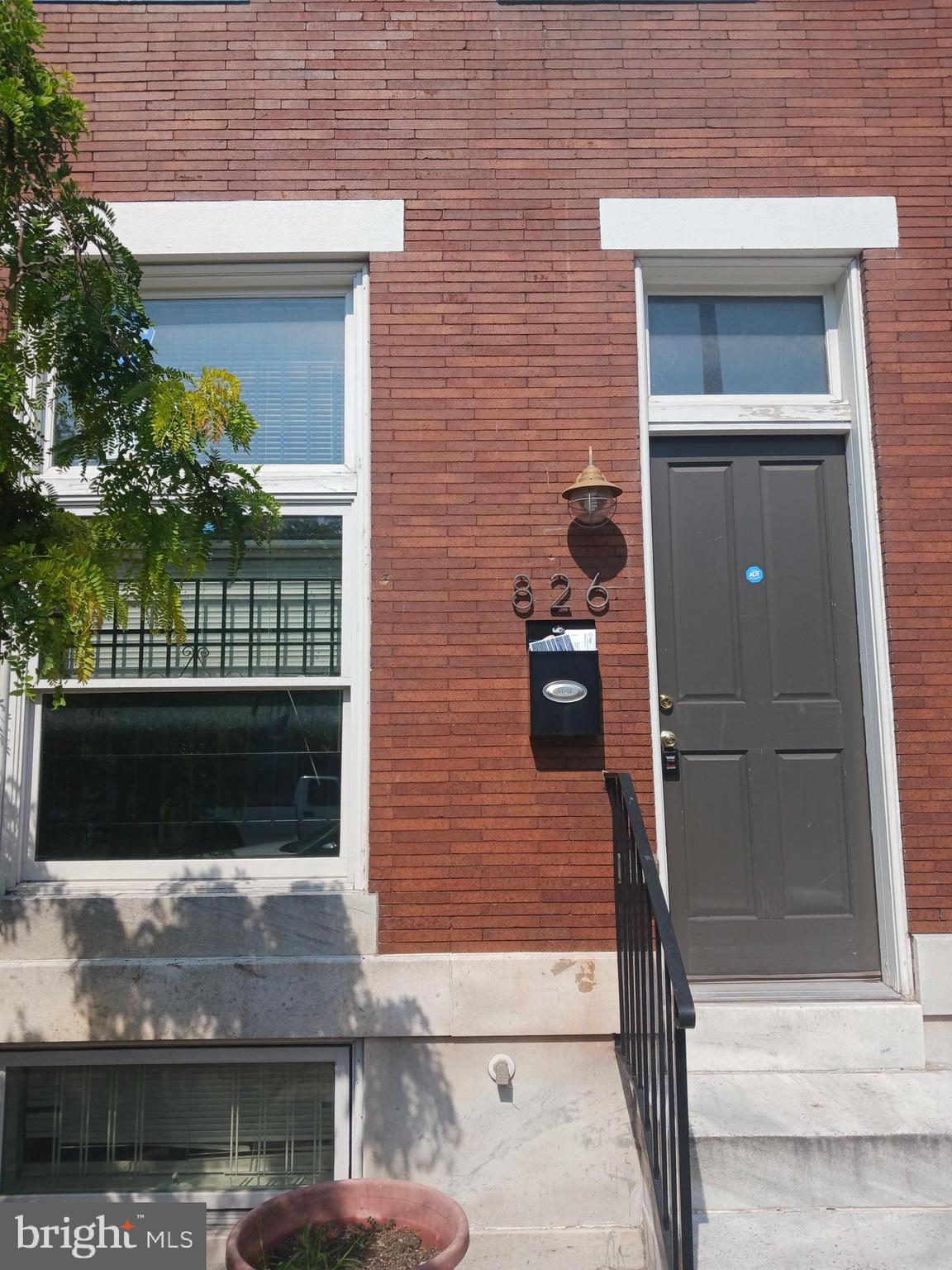 a view of front door of house