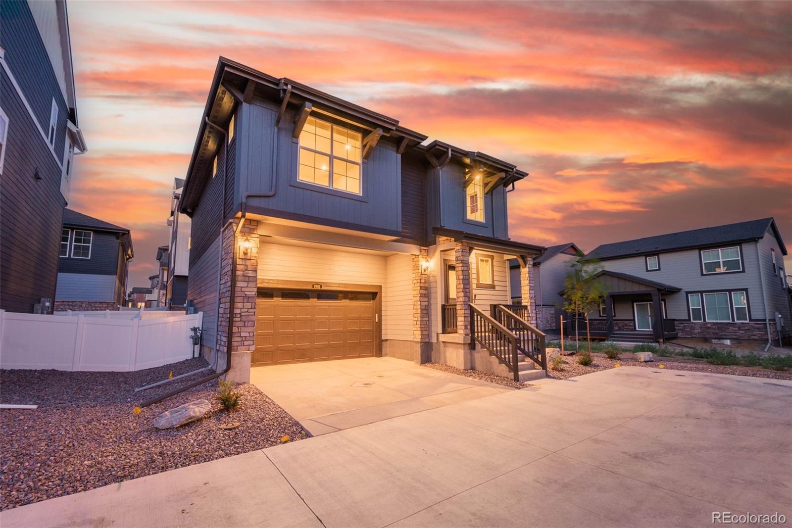 a house view with a outdoor space