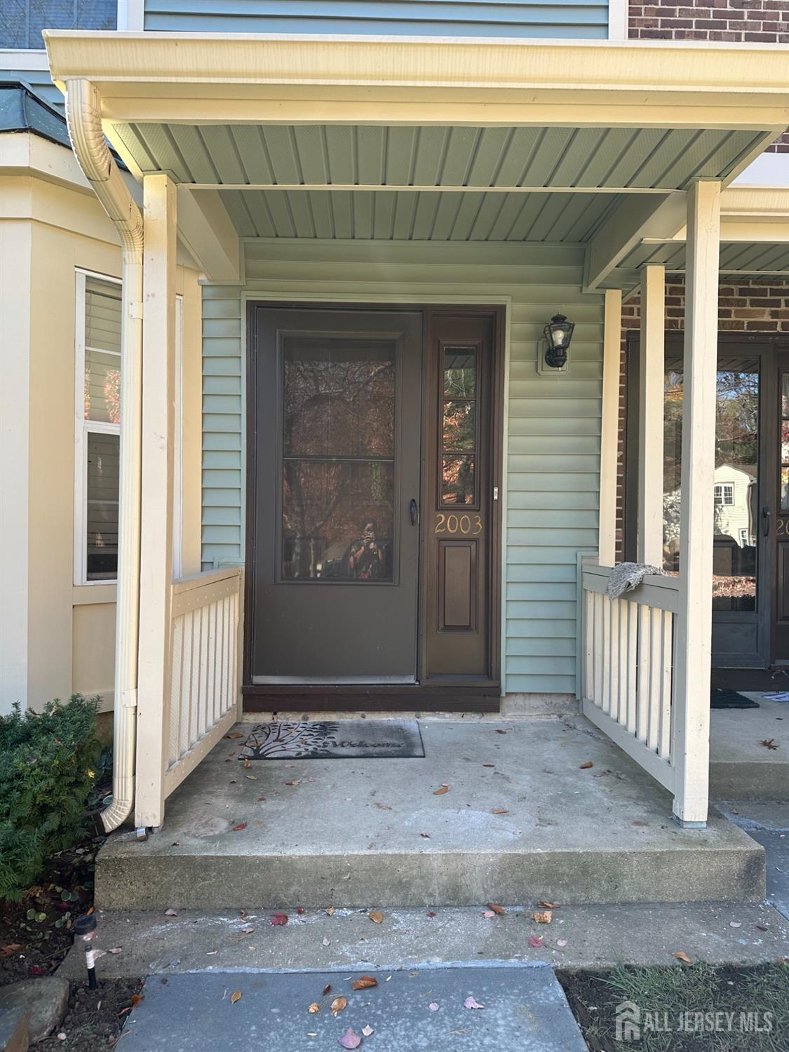 a front view of a house