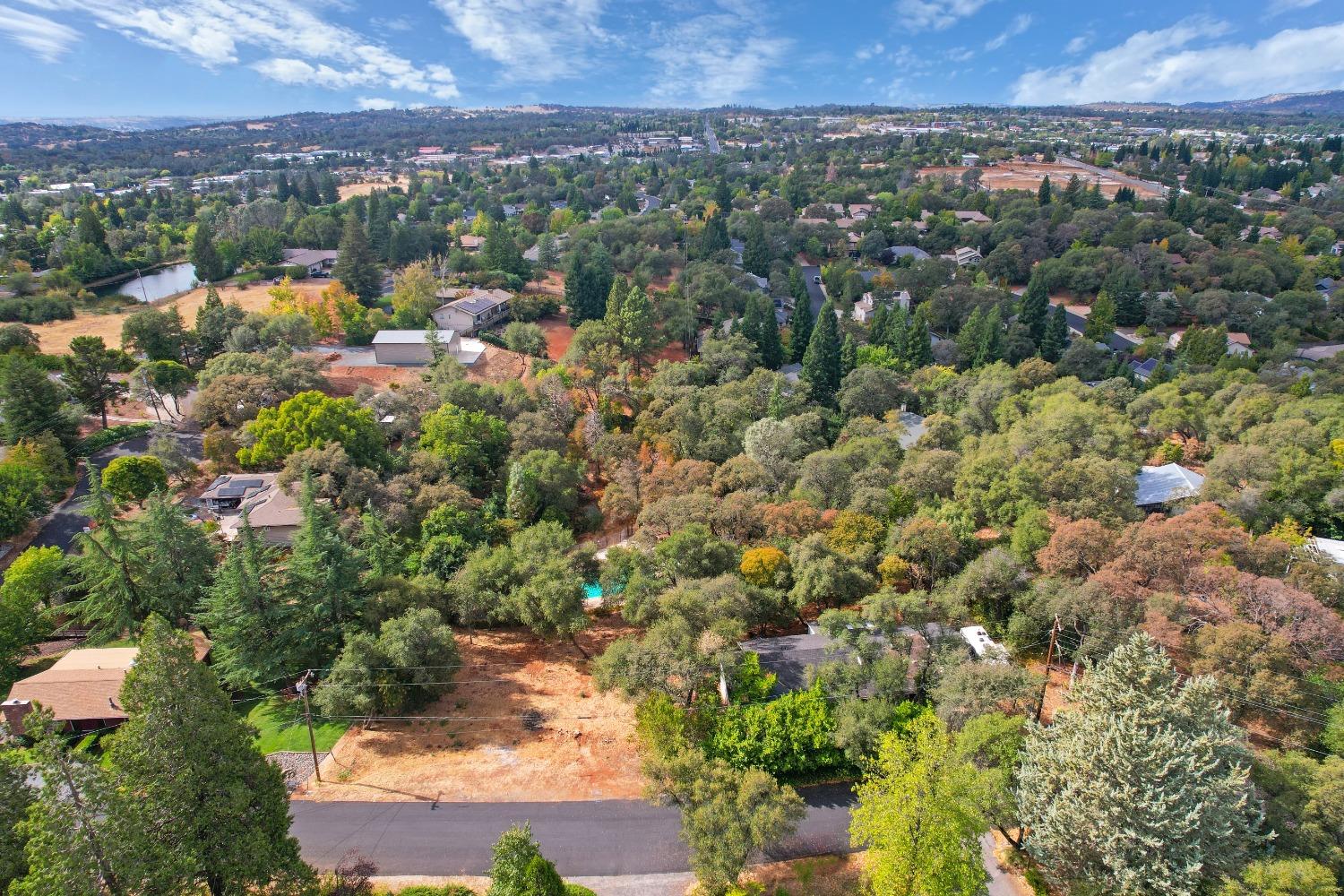 an aerial view of a city