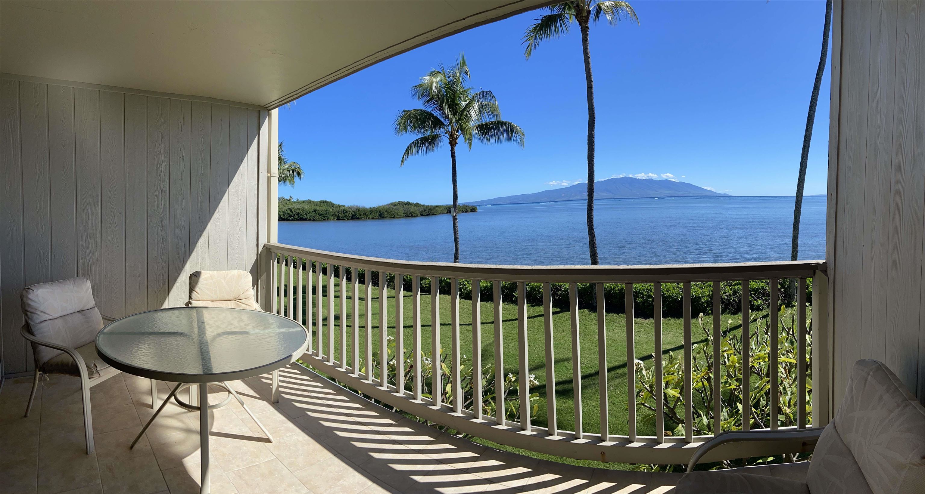 a view of a balcony