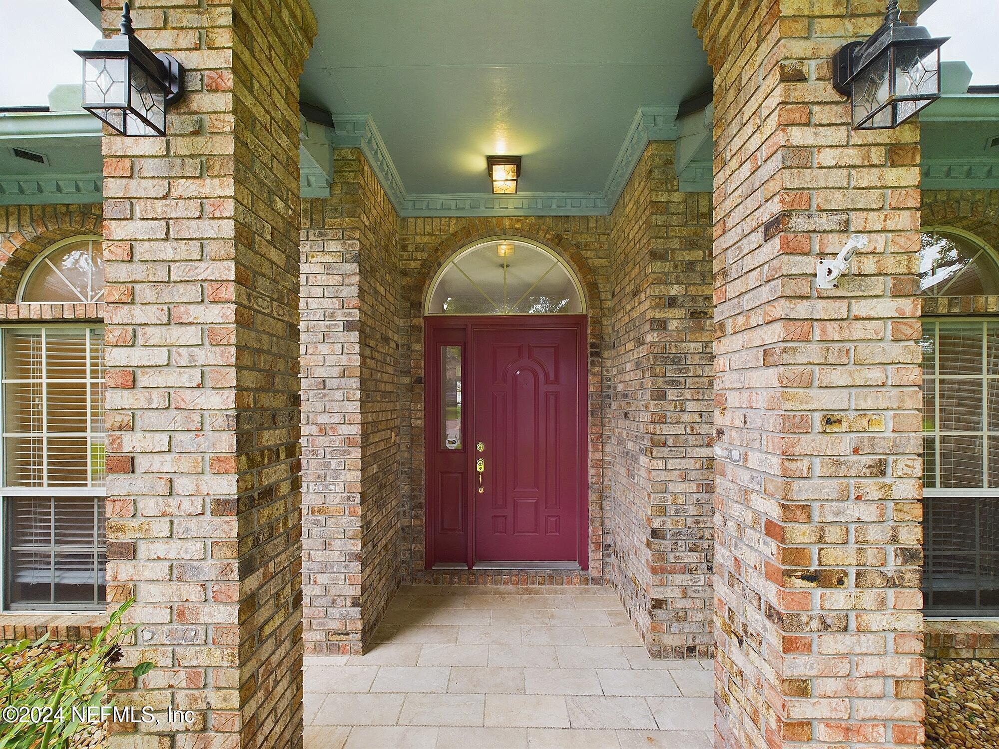 a front view of a house