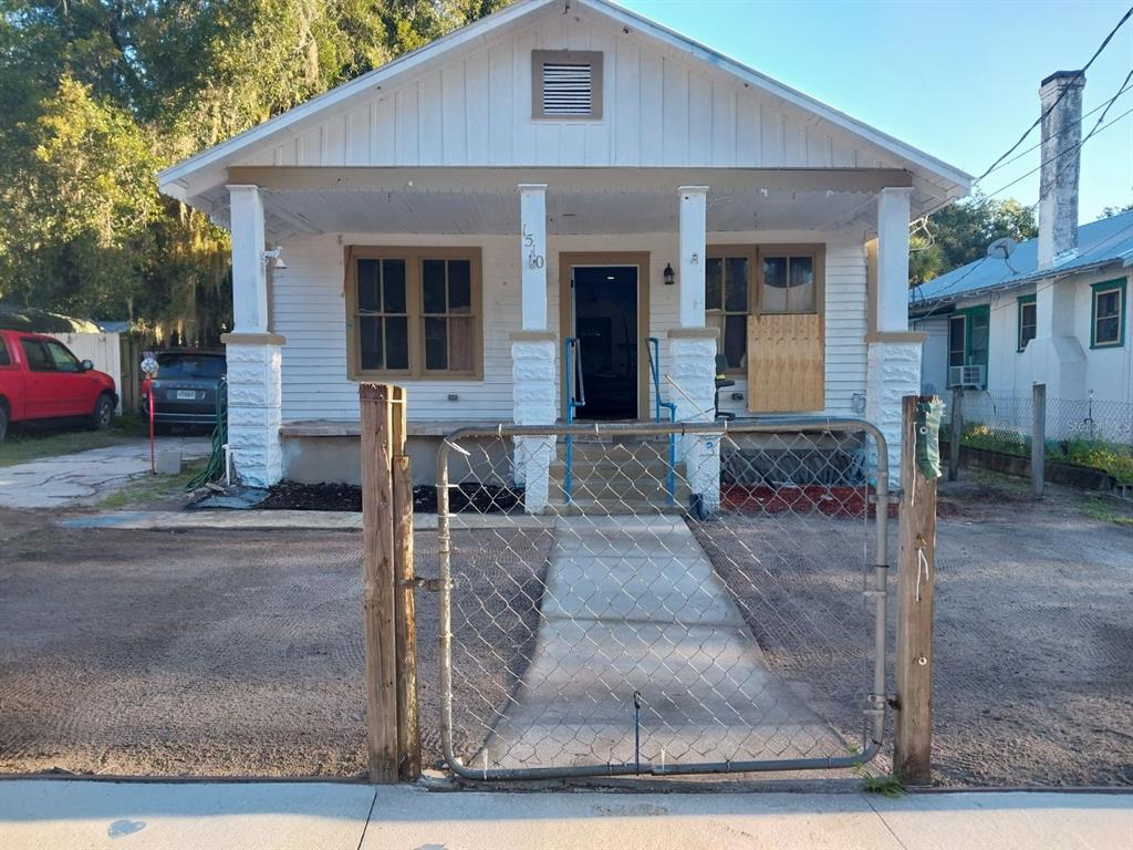 a front view of a house with porch