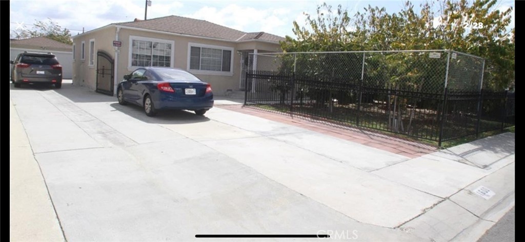 a car parked on the side of road