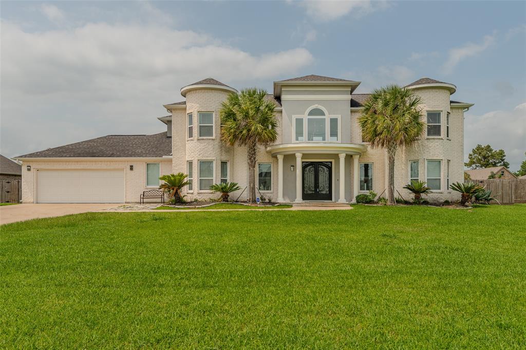 front view of house with a garden