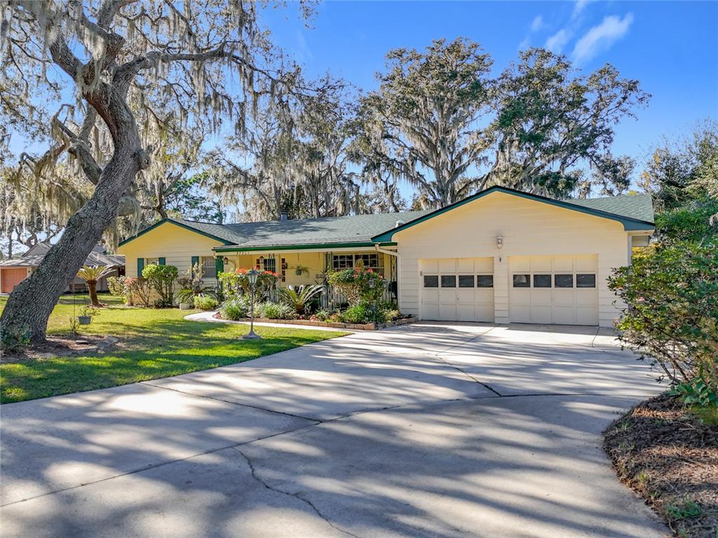 a house with trees in the background