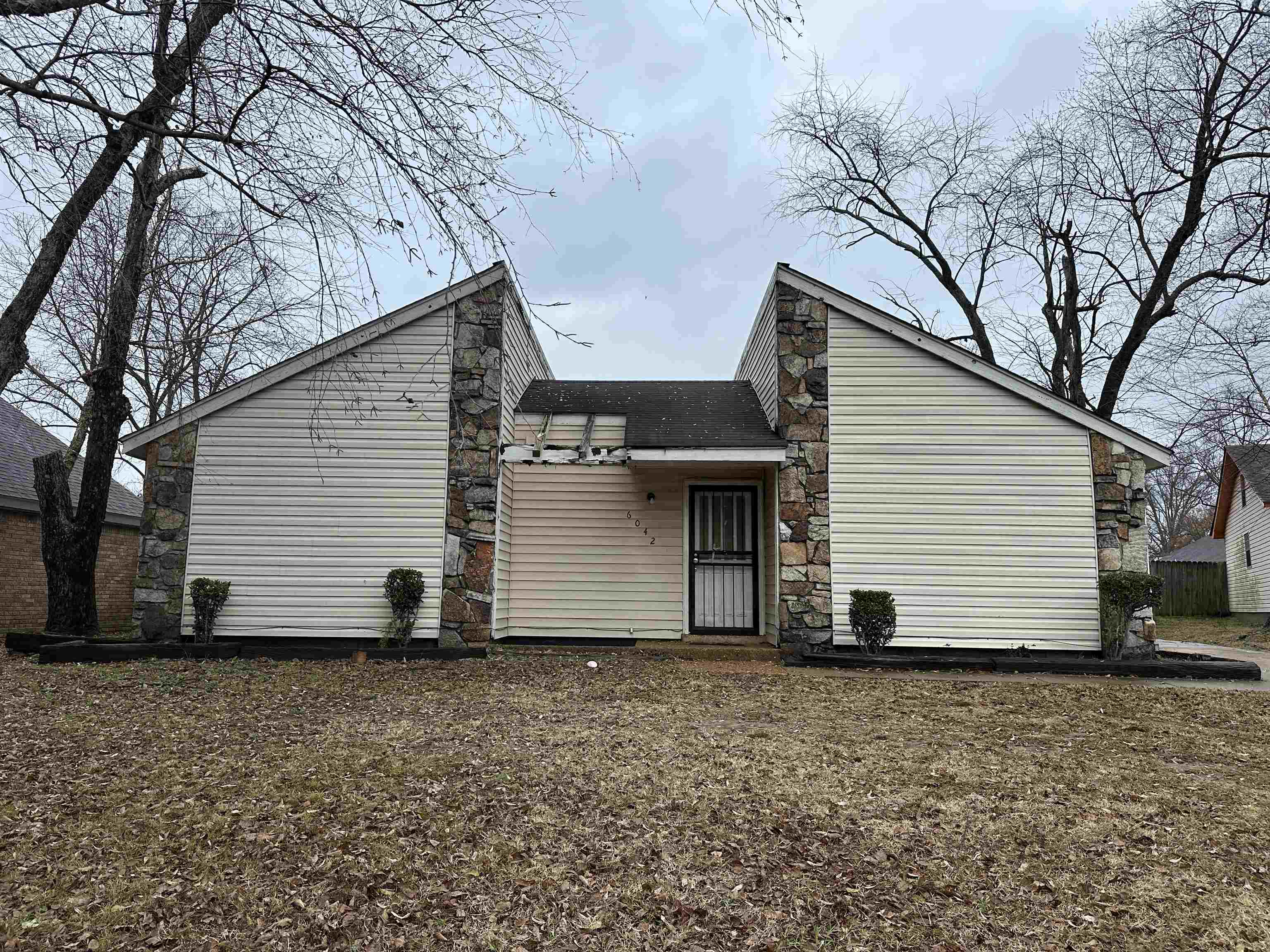 View of rear view of property