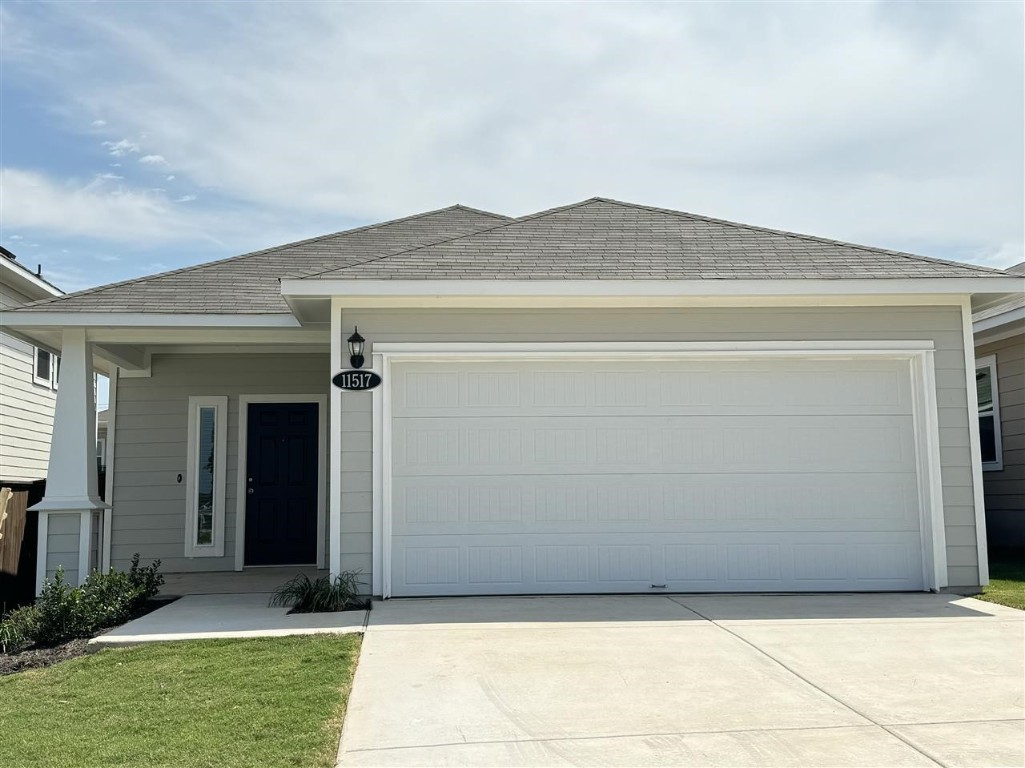 a front view of a house