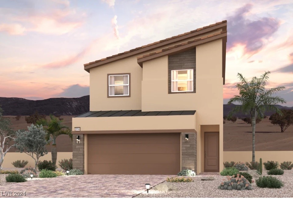 Plan 2114 - Desert Contemporary Elevation ~ Render