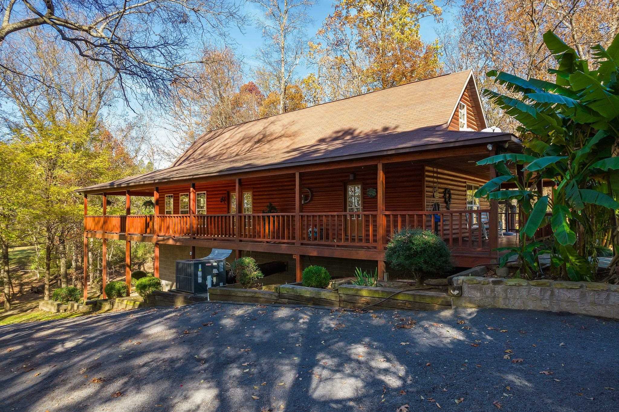 View of log cabin