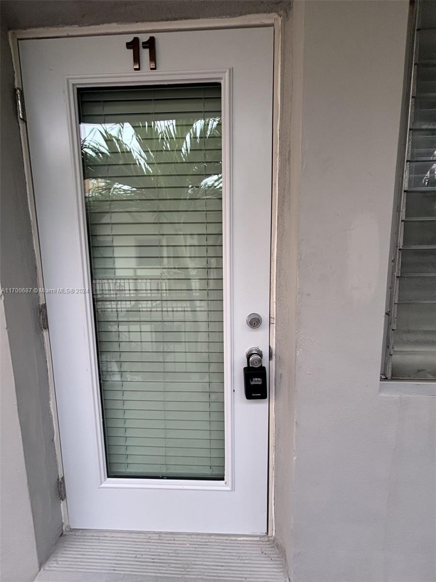 a view of a entryway door