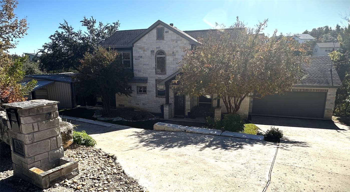 a backyard of a house