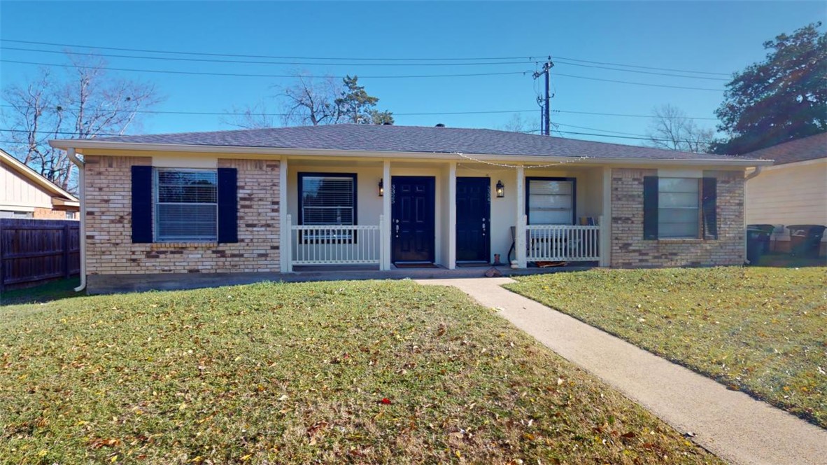 front view of a house with a porch