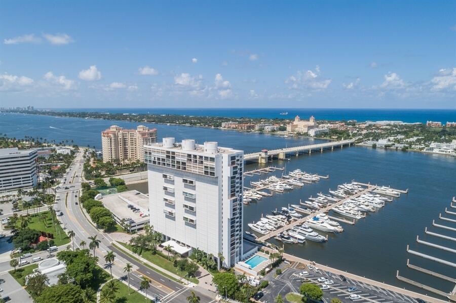 a view of a city with ocean