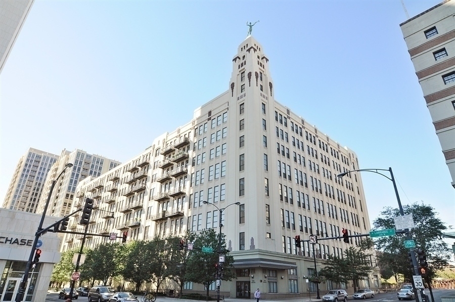 a front view of a building