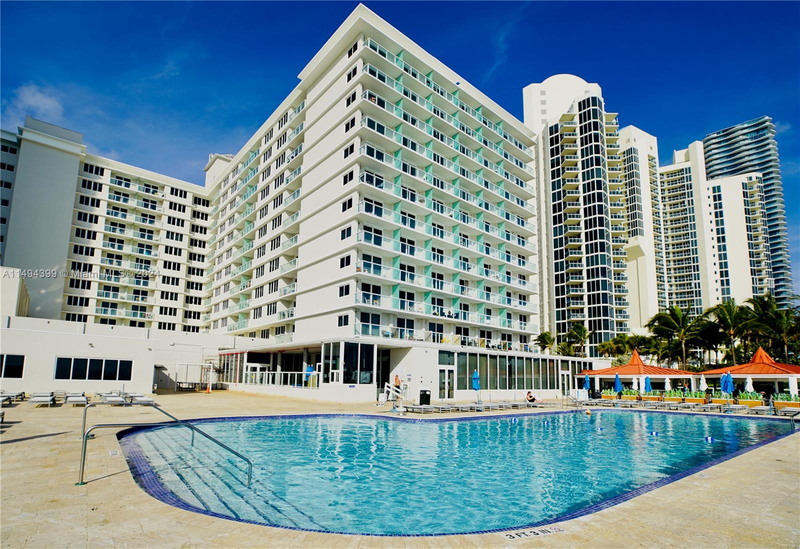 a view of swimming pool with outdoor space