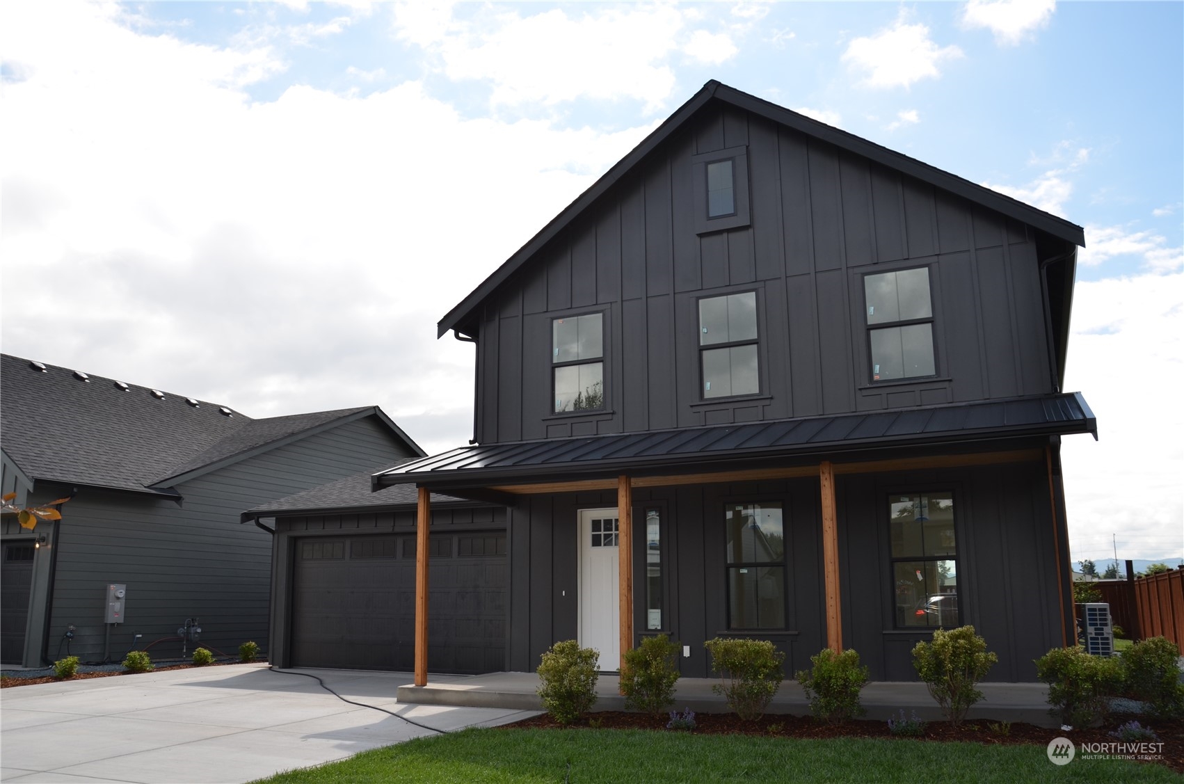 a front view of a house