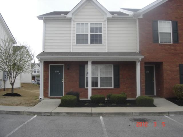 front view of a brick house