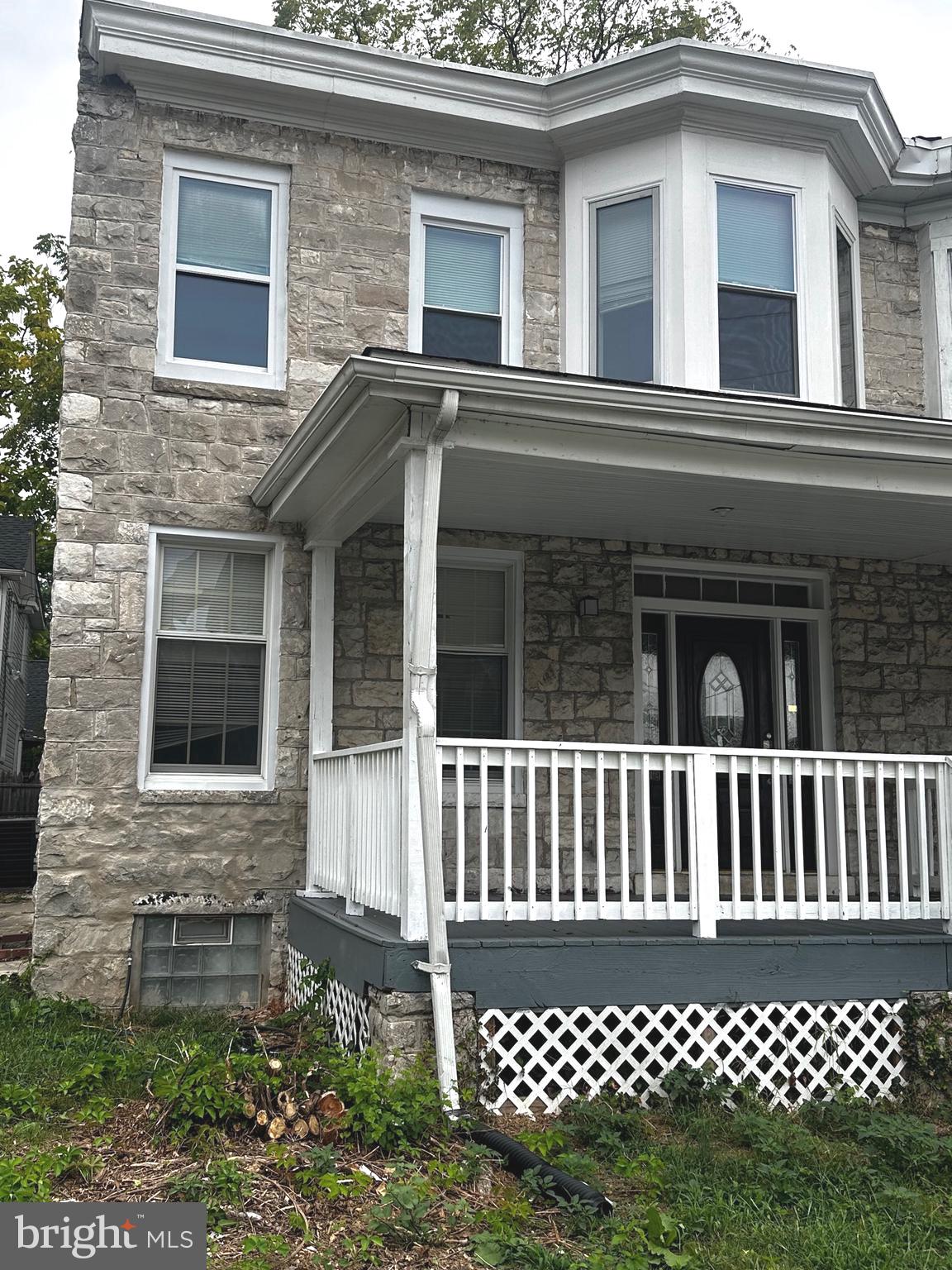 a front view of a house