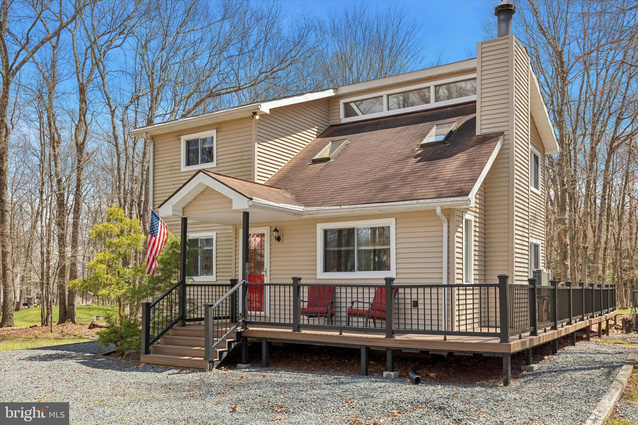 a front view of a house with a balcony