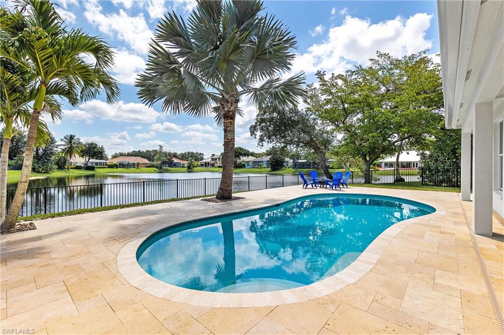 Long Lake View and Expanded Travertine Deck