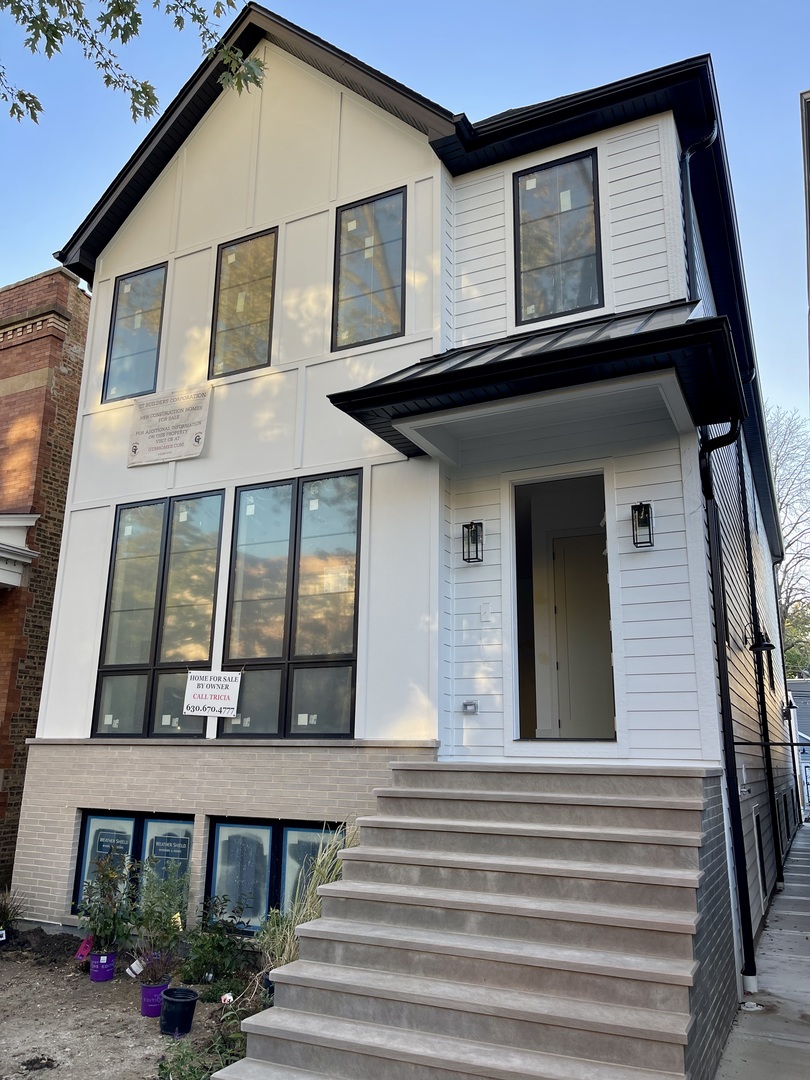 a front view of a house