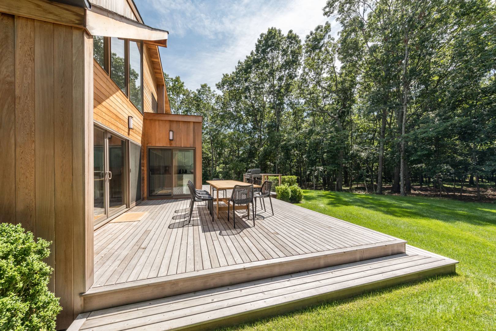 a view of outdoor space yard deck patio and swimming pool