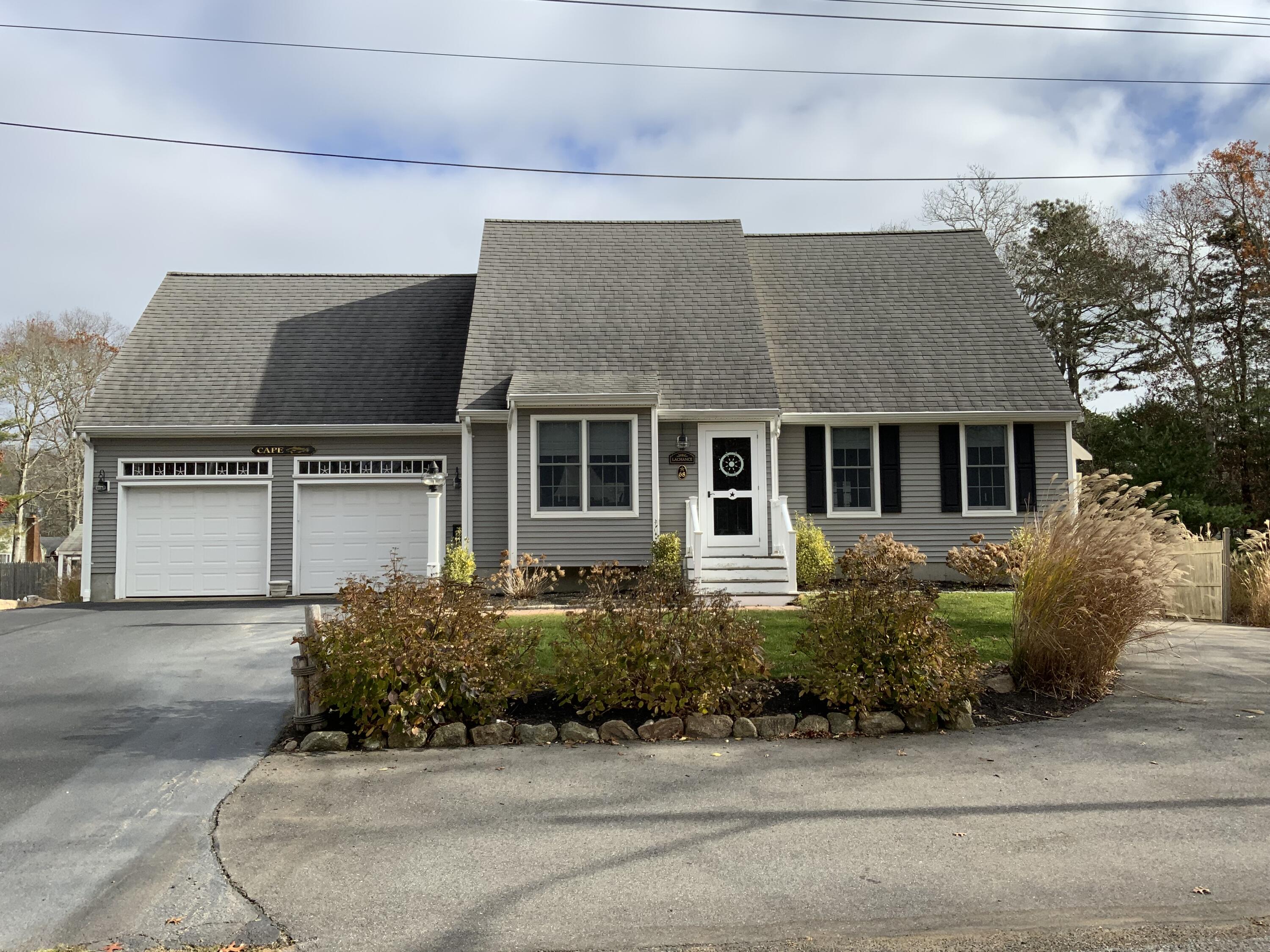 a house view with a outdoor space