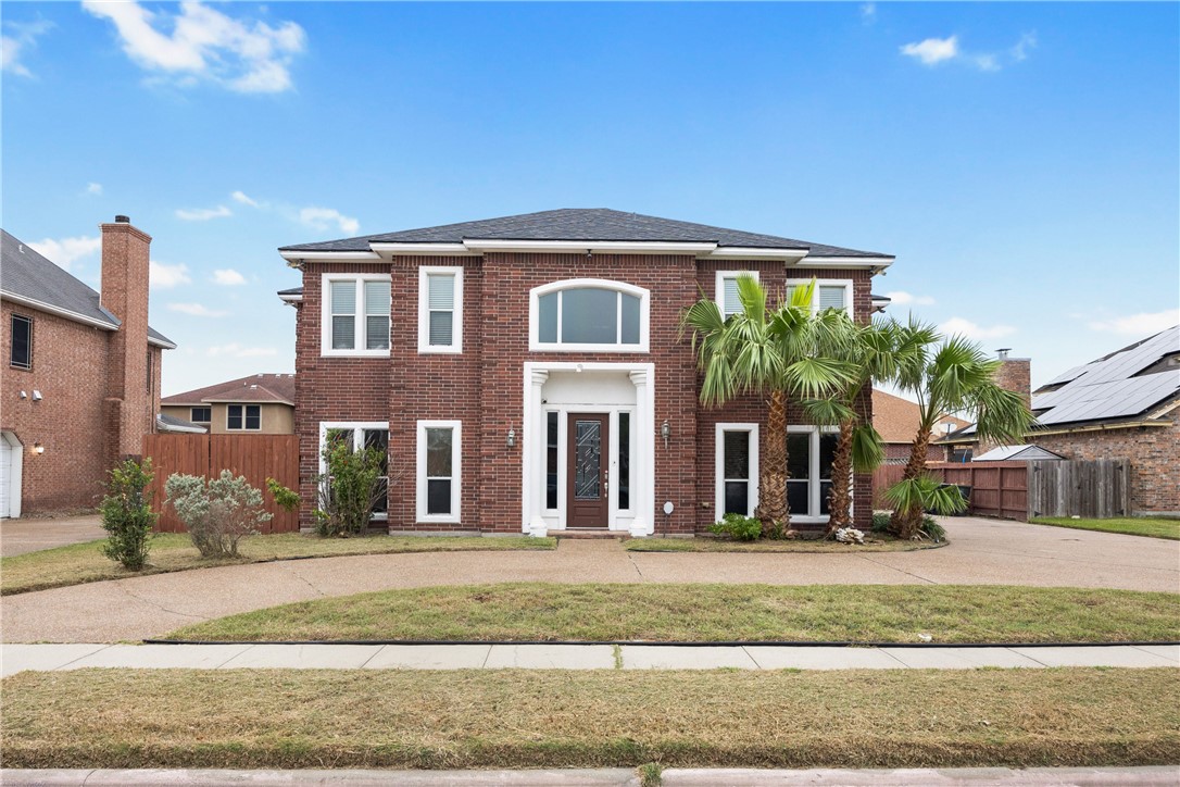 a front view of a house