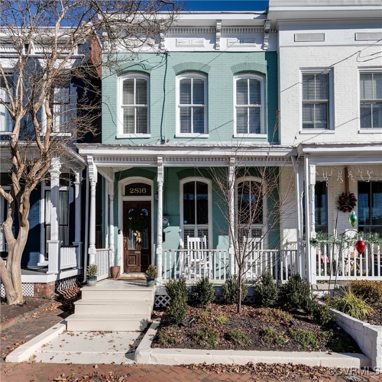 Historic brick row house