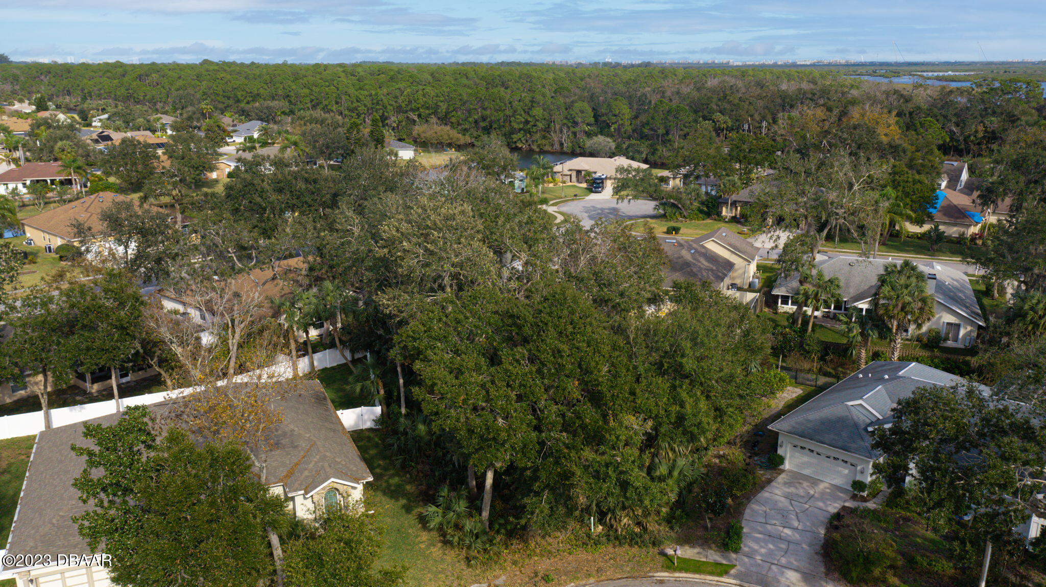 an aerial view of residential house with outdoor space