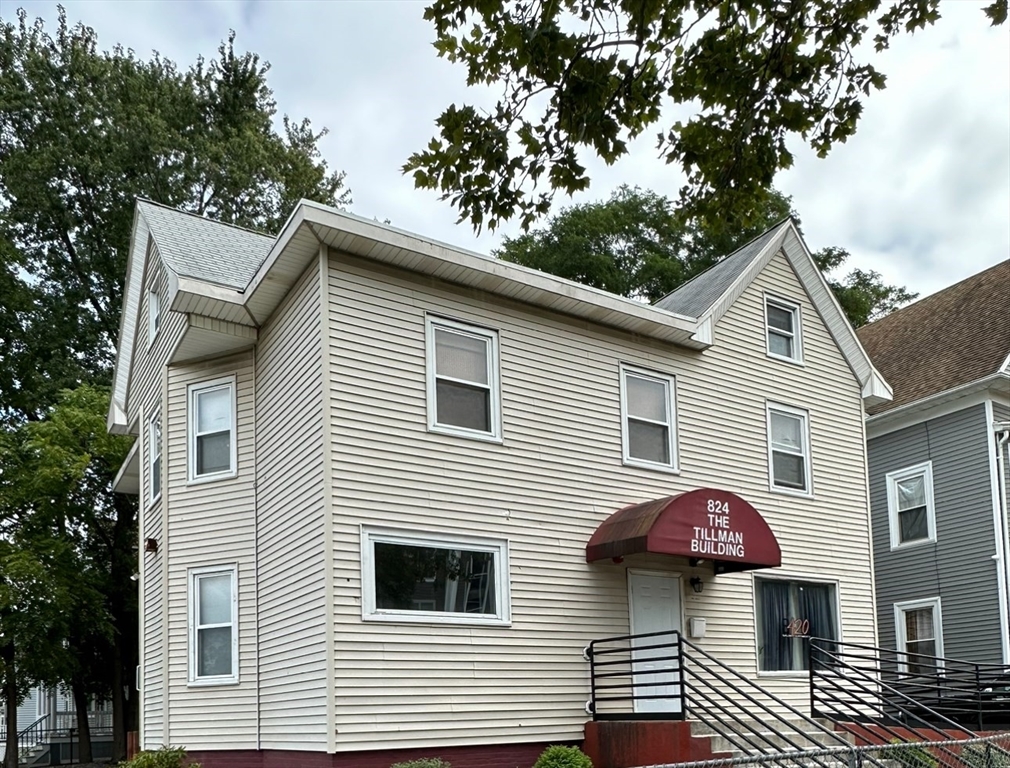 a view of a house with a balcony