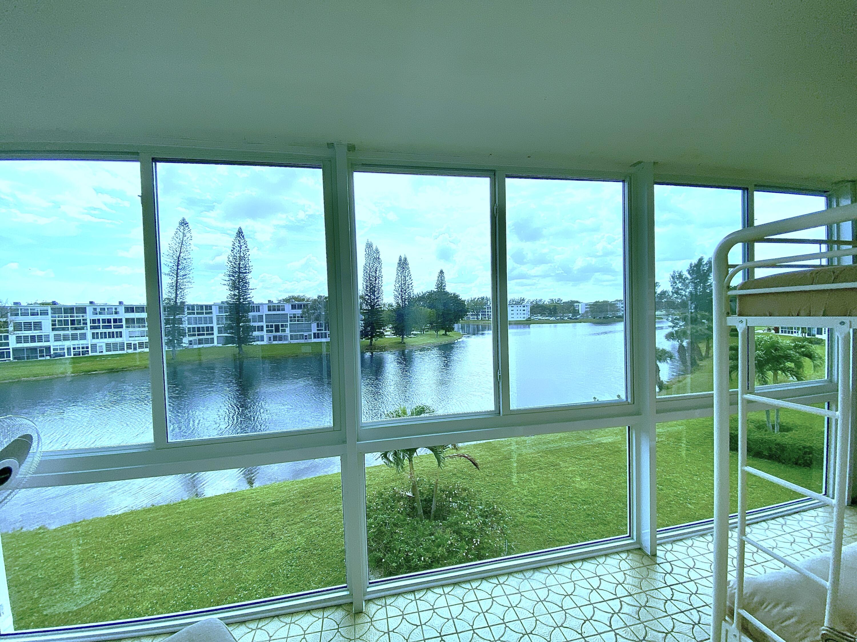 a view of a garden from a living room