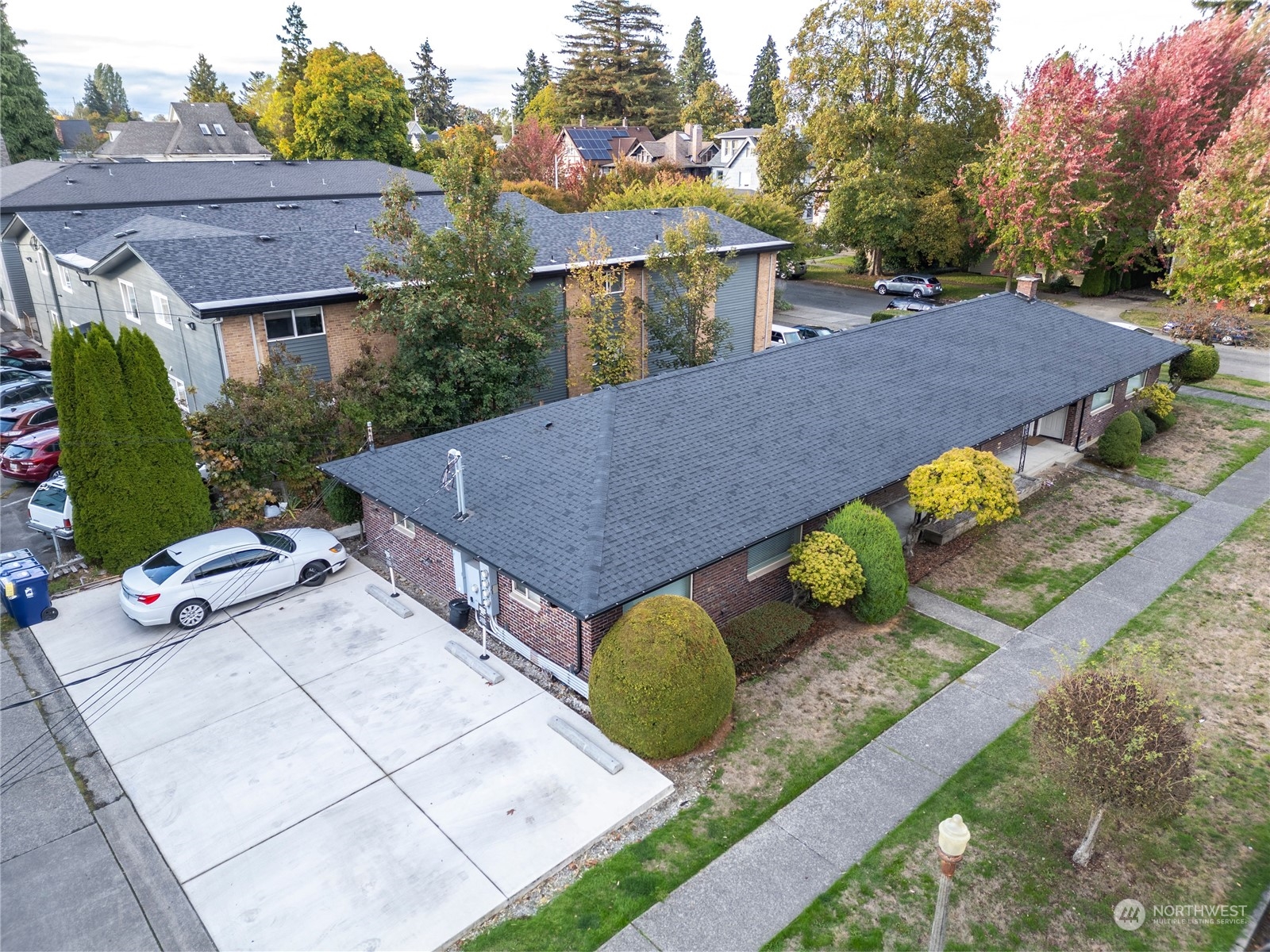 a view of a house with a patio