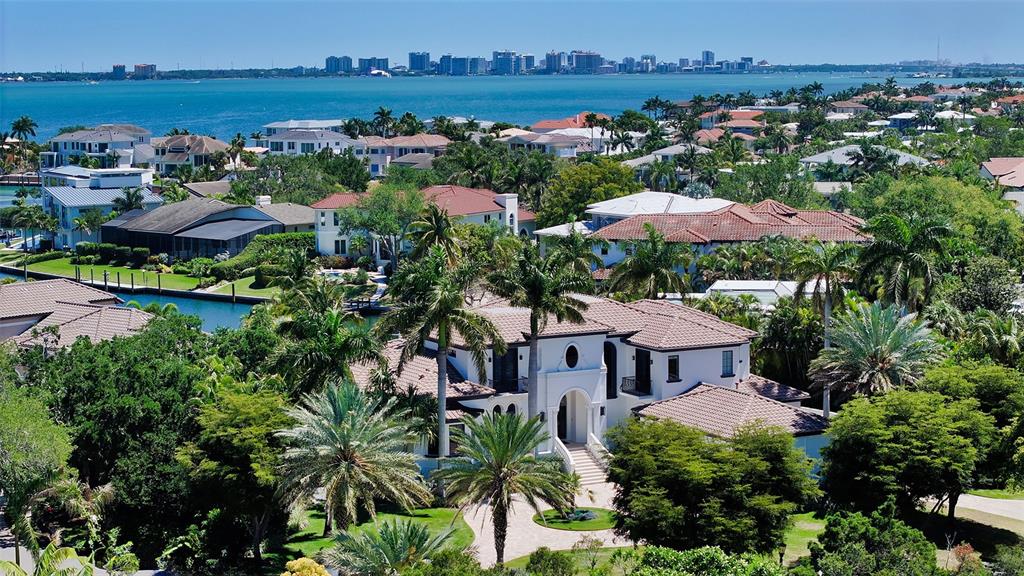 an aerial view of multiple house