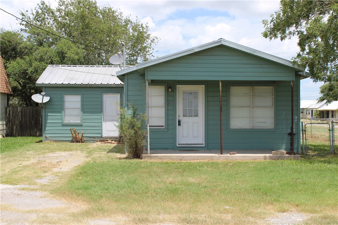 a front view of a house