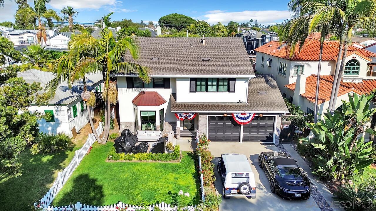 front view of house with a yard