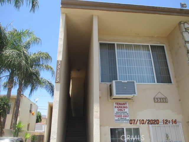 a view of a door and outdoor space