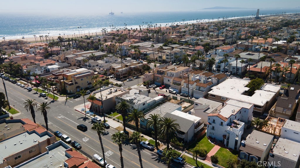 an aerial view of a city