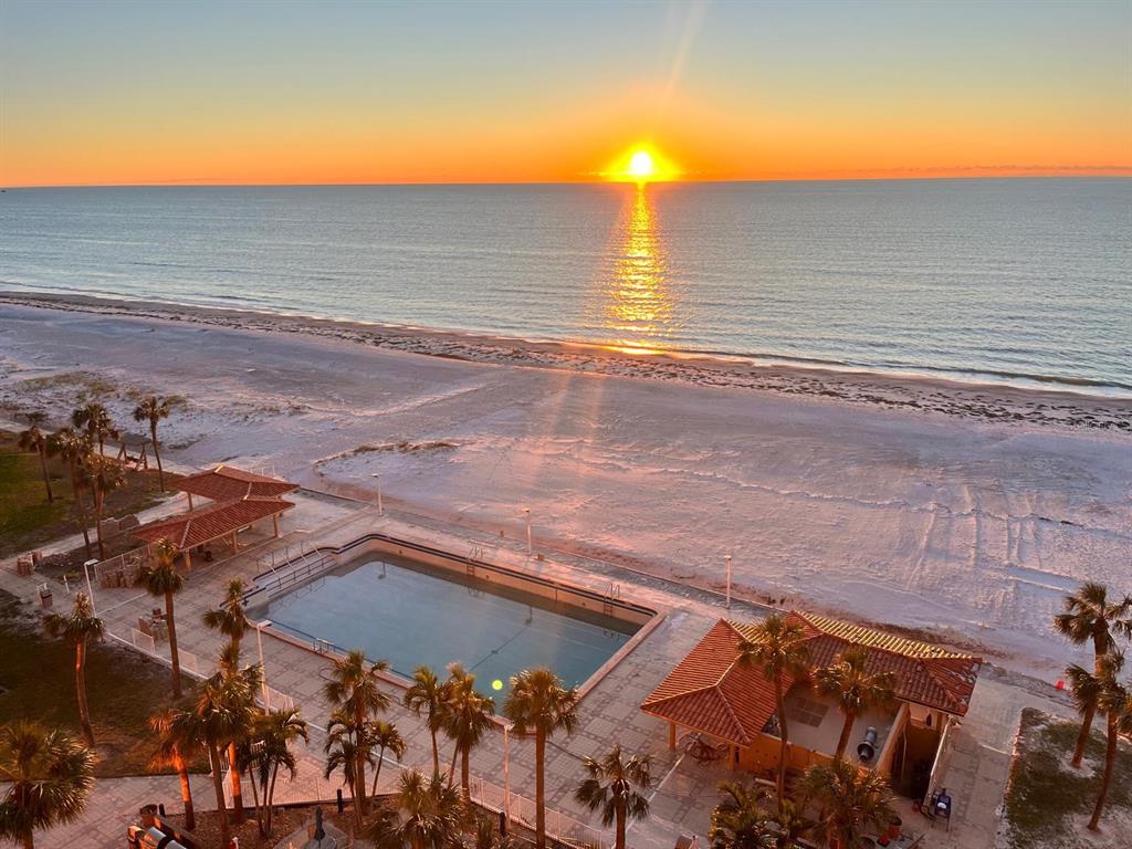 a view of an ocean beach