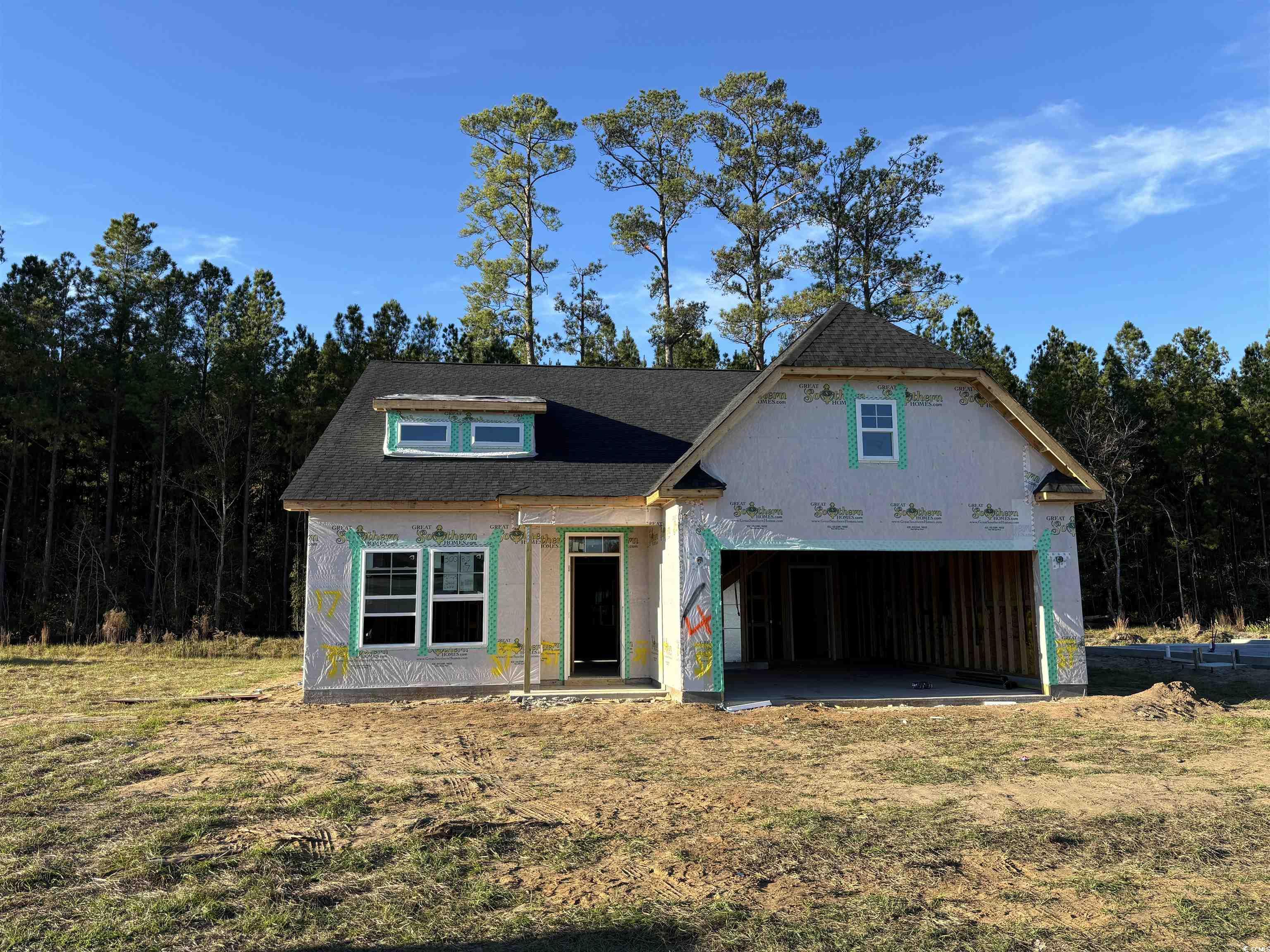 View of unfinished property