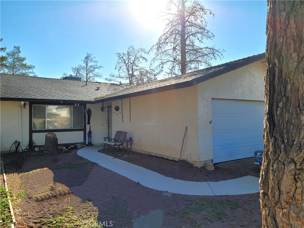 a front view of a house