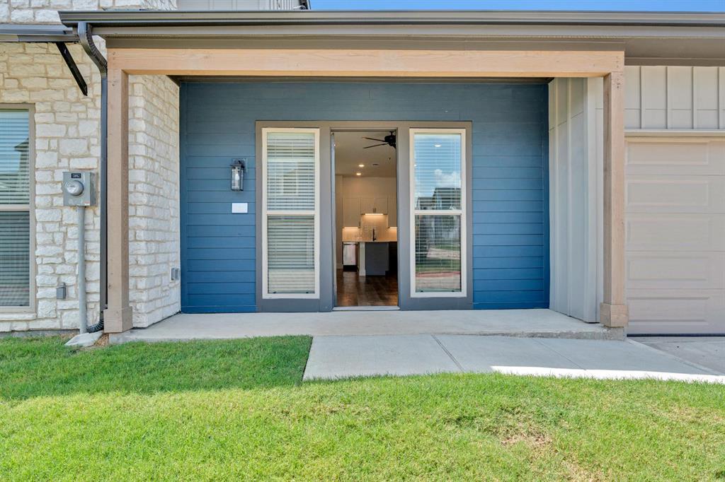 a view of front door of house