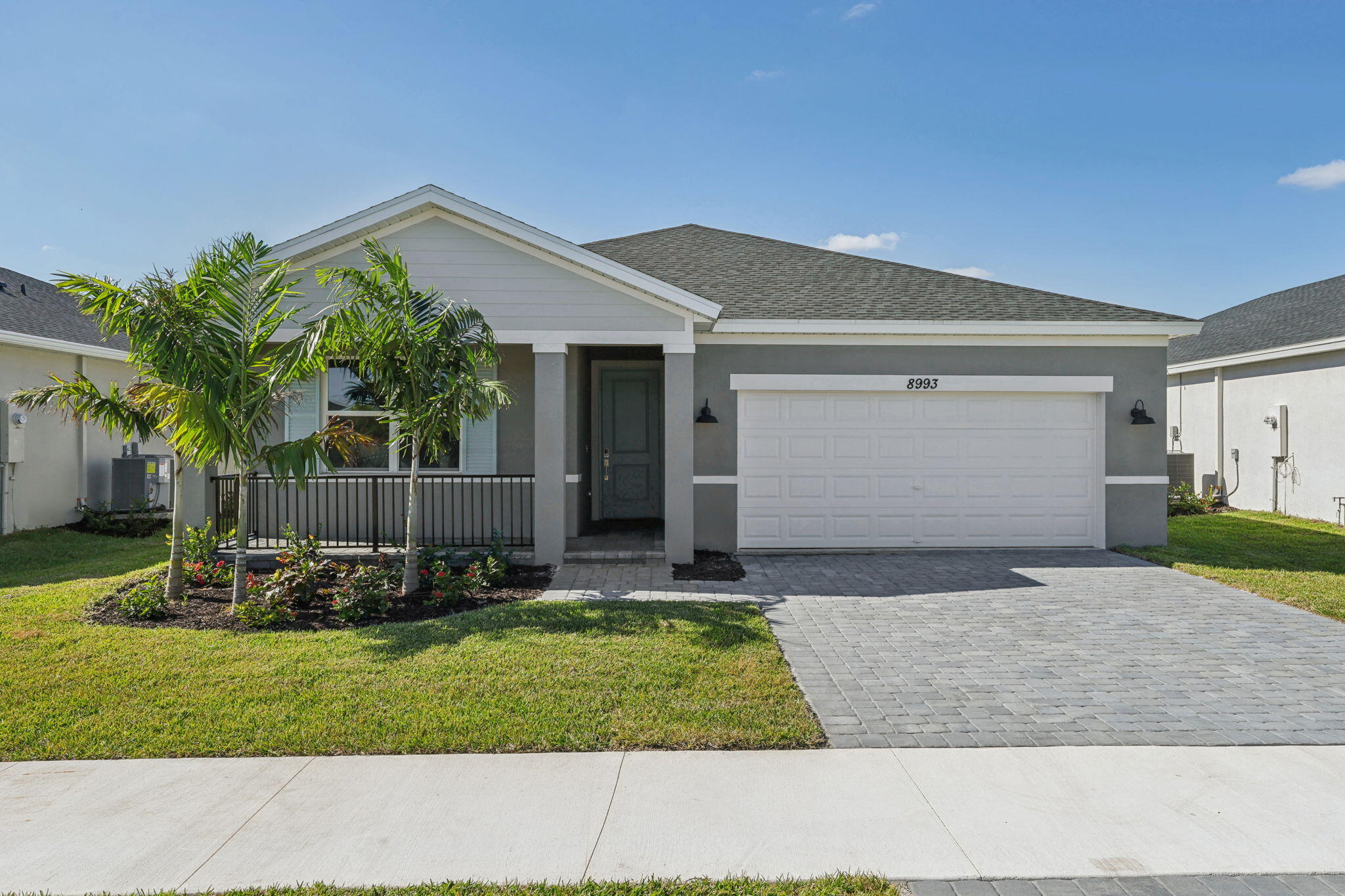 a front view of house with a yard