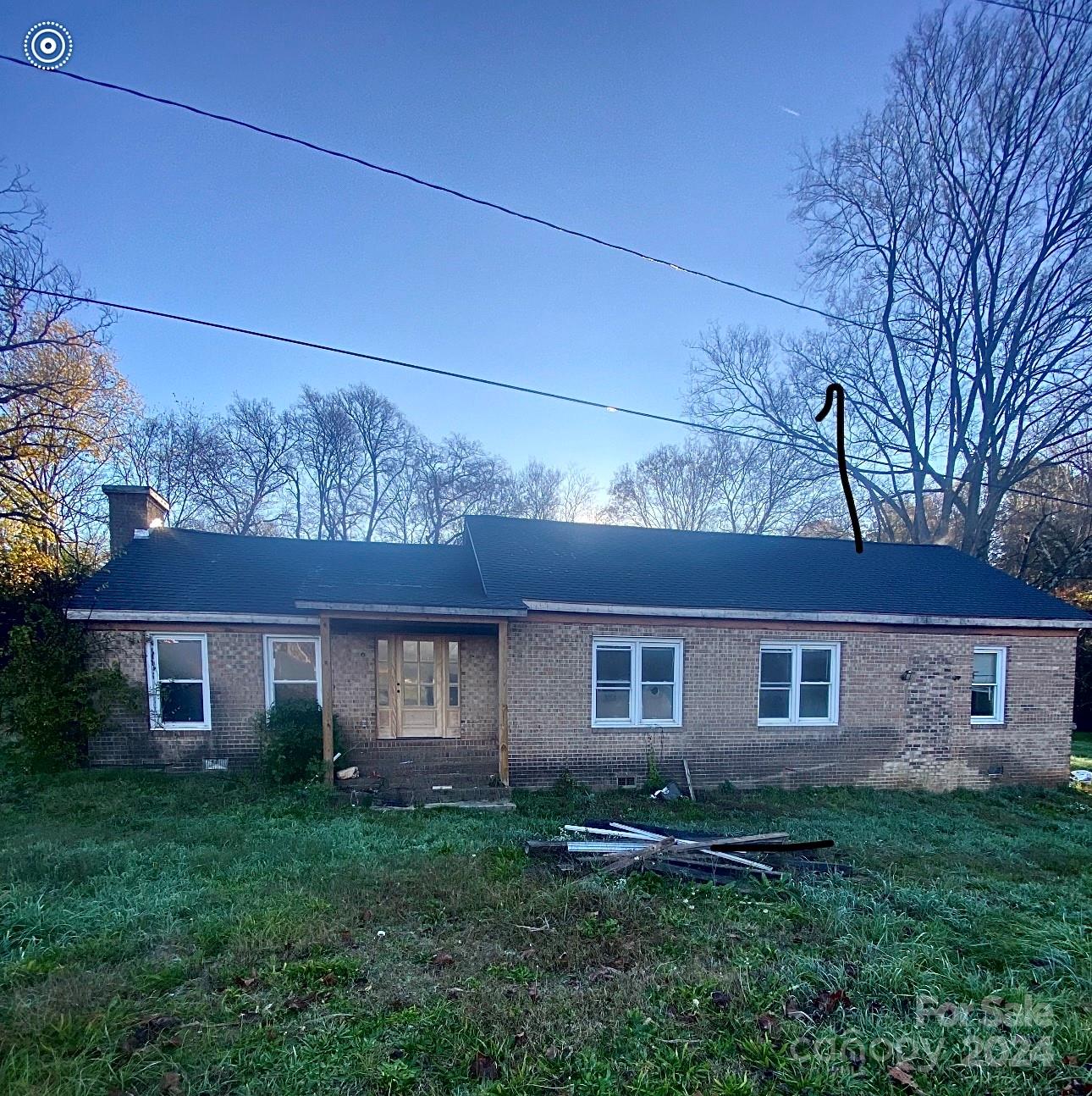 front view of a house and a yard