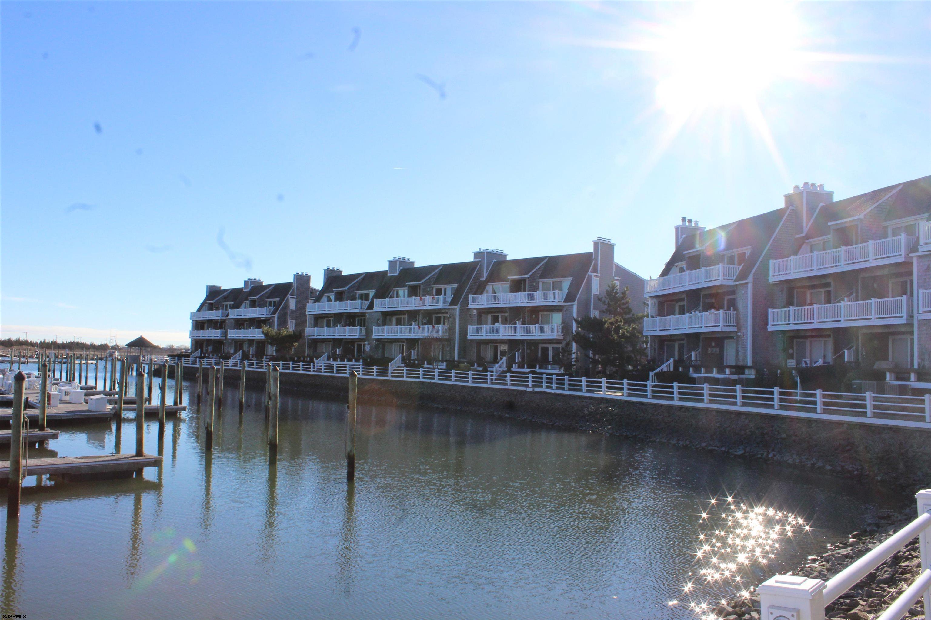 a view of ocean with building