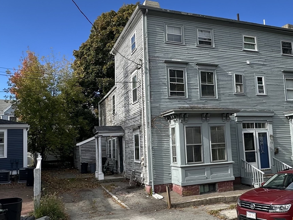 a front view of a house with balcony