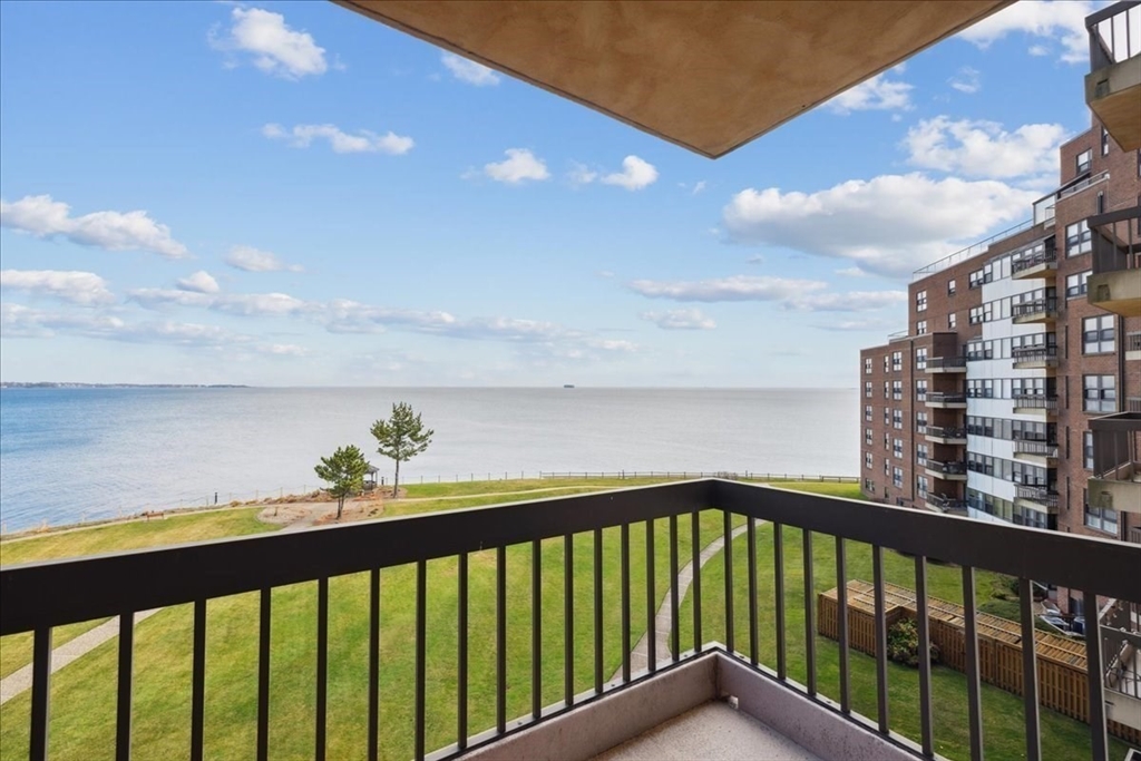 a balcony view with city view